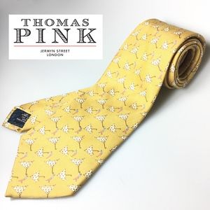 Thomas Pink $135 Yellow silk umbrella tie